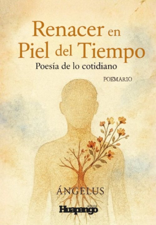 Portada oficial de Renacer en piel del tiempo por Ángelus